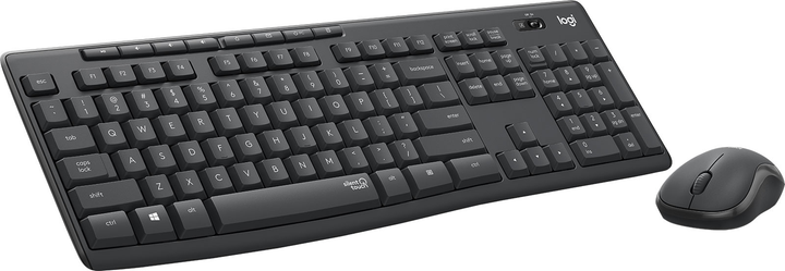 Комплект бездротовий Logitech MK295 Silent USB 2.4 GHz Black (920-009794) - зображення 3