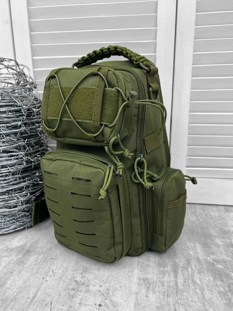 Сумка тактична Sling Bag Elite Hex Olive - зображення 2