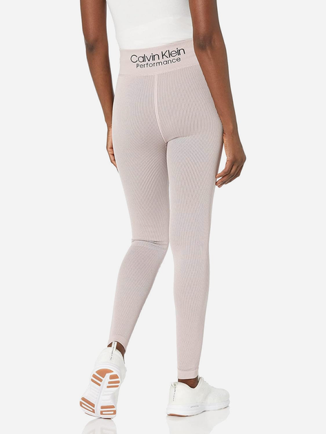 Спортивные леггинсы для фитнеса женские Calvin Klein 834643889 XL Бежевые (1159793810) - изображение 2
