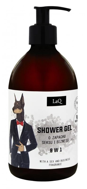 Żel pod prysznic LaQ 8 w 1 o zapachu seksu i biznesu Doberman 500 ml (5902730837220) - obraz 1