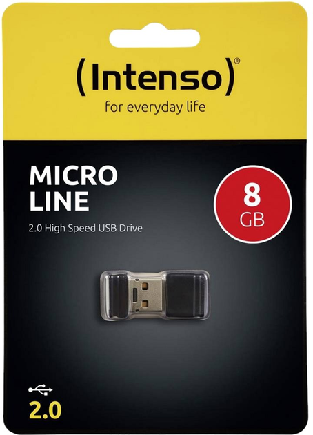 Флеш пам'ять Intenso Micro Line 8GB USB 2.0 Black (4034303012220) - зображення 4