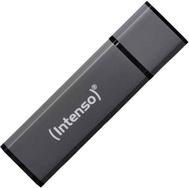 Флеш пам'ятьIntenso Alu Line 32GB USB 2.0 Grey (4034303016419) - зображення 1