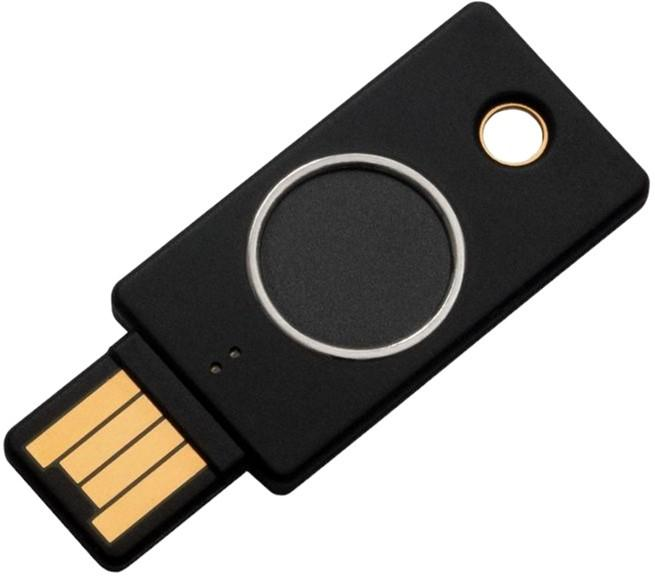 Ключ безпеки Yubico Bio FIDO Edition USB-A Black (5060408464168) - зображення 1