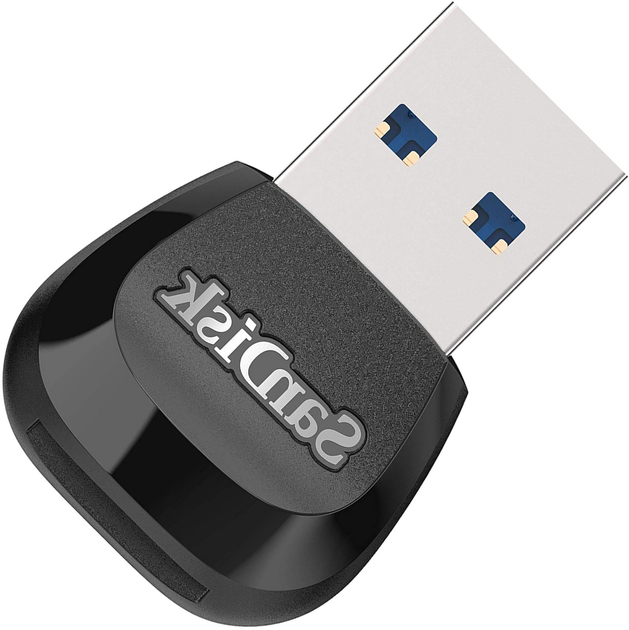 Кардрідер SanDisk MobileMate USB 3.0 microSD HC UHS-I + microSD XC UHS-I Black (619659169039) - зображення 1