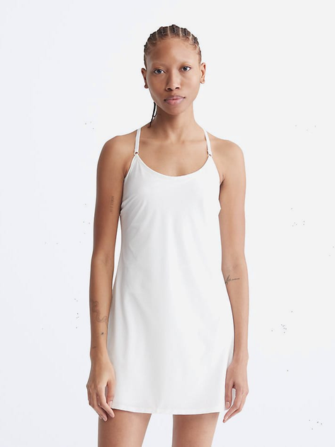 Акція на Сукня жіноча коротка літня Calvin Klein 924603971 S Біла від Rozetka