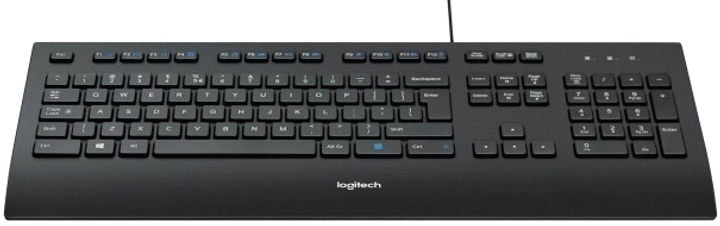 Клавіатура дротова Logitech K280e USB DEU Black (920-008669) - зображення 1