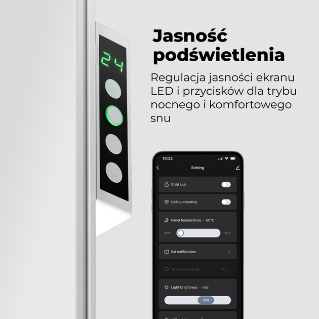 Grzejnik konwektorowy AENO Premium Eco Smart GH3S (AGH0003S) - obraz 10