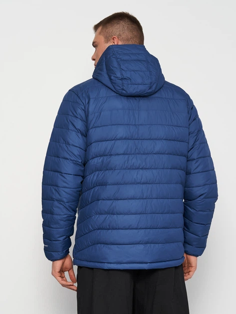 Куртка демисезонная с капюшоном мужская Columbia Omni-Heat Powder Lite Hooded Jacket 1693931-452 2XL Синяя (0193855556263_0990039859079) - изображение 2