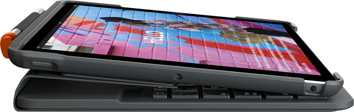 Etui na klawiaturę Logitech Slim Folio for iPad 10.2" 7th 8th 9th Gen DEU Graphite (920-009474) - obraz 4