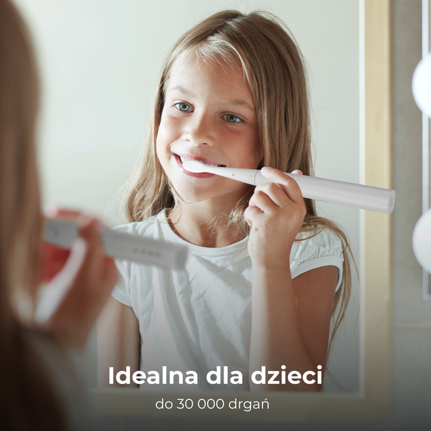 Szczoteczka soniczna AENO DB7, 30000 obrotów/minuta, biała - obraz 4