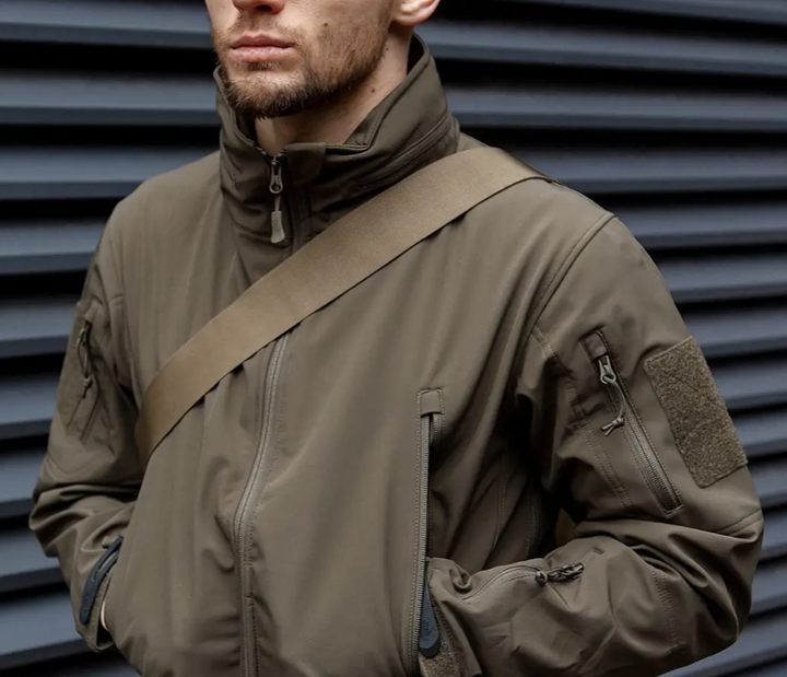Куртка SoftShell Helikon-Tex Gunfighter SharkSkin Taiga Green XL - зображення 4