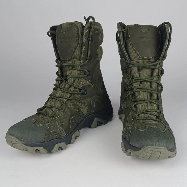 Кожаные берцы Oksy Tactical демисезонные ботинки Olive размер 42 - изображение 1