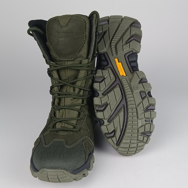 Шкіряні берці Oksy Tactical демісезонні черевикі Olive розмір 44 - зображення 2