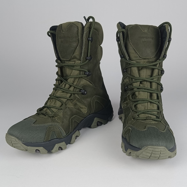Кожаные берцы Oksy Tactical демисезонные ботинки Olive размер 43 - изображение 1