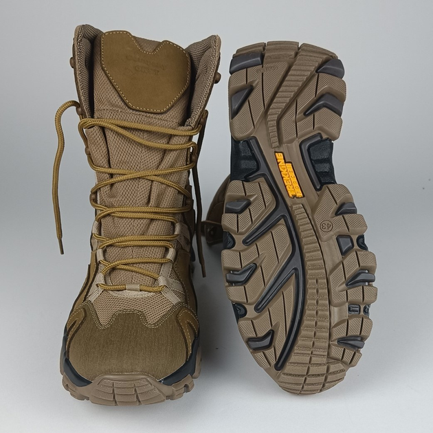 Кожаные берцы Oksy Tactical демисезонные ботинки Сoyote размер 41 - изображение 2