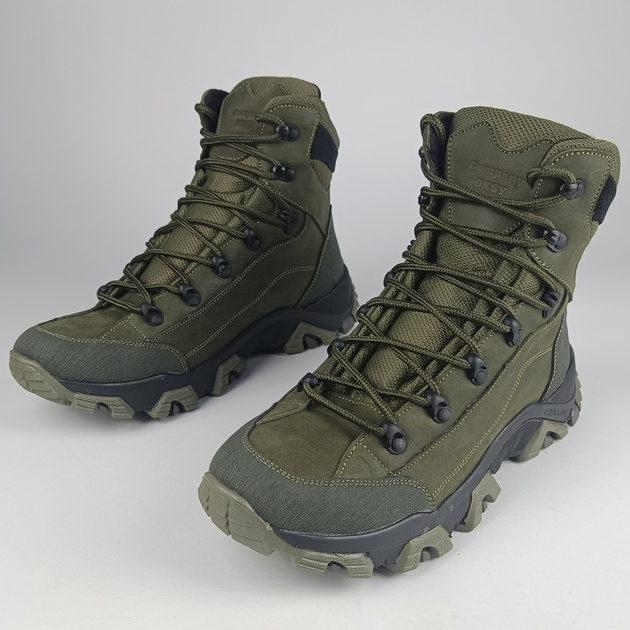 Кожаные полуберцы Oksy Tactical демисезонные ботинки Olive размер 42 - изображение 1