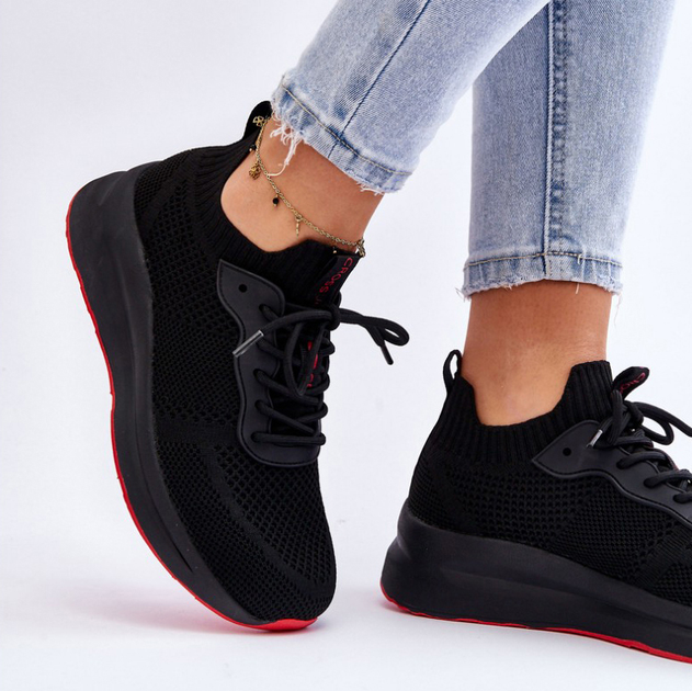 Sneakersy damskie Cross Jeans LL2R4032C 40 Czarne (8697319464573) - obraz 3