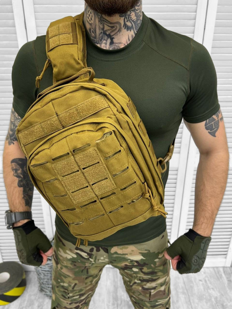 Сумка тактична через плече Tactical Bag Coyote - изображение 1