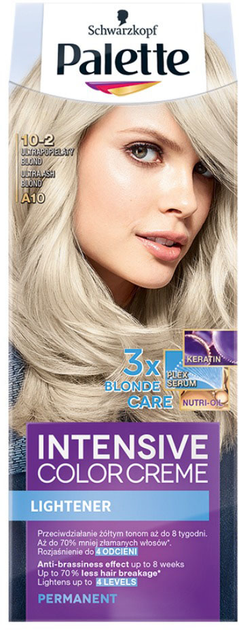 Farba do włosów kremowa Palette Intensive Color Creme Lightener 10-2 (A10) Ultra Ash Blond (3838824159133) - obraz 1