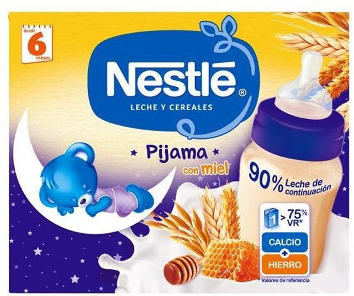 Kaszka wieloziarnista dla dzieci Nestle Papilla Liquid 8 Cereals with Honey 2 x 250 ml (7613031274857) - obraz 1