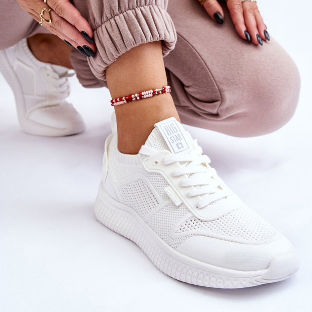 Sneakersy damskie Big Star LL274415 36 Białe (5900714608989) - obraz 6