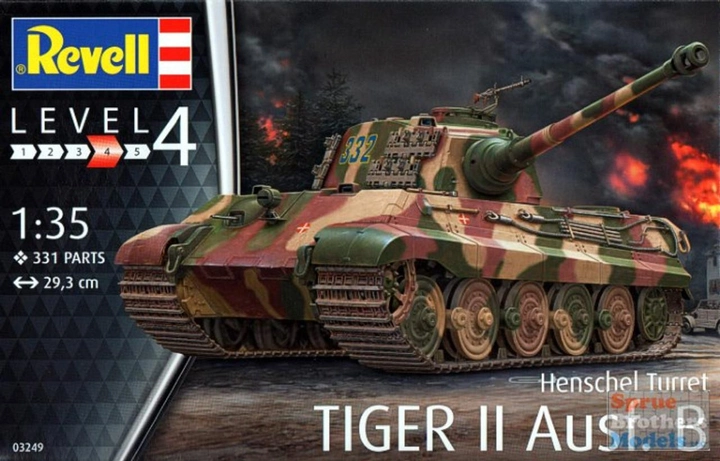 Model do sklejania Revell Czołg Tiger II Ausf.B Henschel Turret (4009803032498) - obraz 1