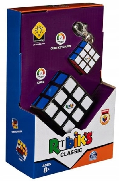 Zestaw Spin Master Rubik's Classic Kostka Rubika 3x3 i brelok (778988420003) - obraz 1