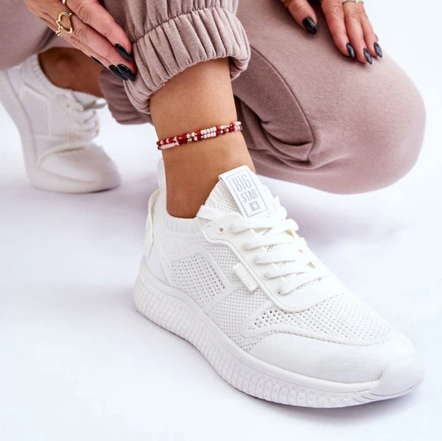 Sneakersy damskie Big Star LL274415 39 Białe (5900714609016) - obraz 6