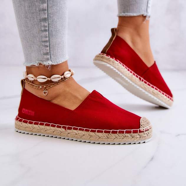 Damskie espadryle Big Star HH274494 38 Czerwone (5900714360016) - obraz 1