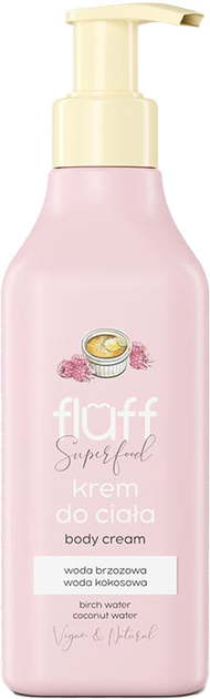 Крем для тіла Fluff Superfood Body Cream Creme Brulee with Raspberries 200 мл (5902539713138) - зображення 1