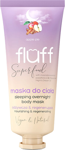 Maska do ciała Fluff Sleeping Overnight Body Mask odżywczo-regenerująca Szarlotka 150 ml (5902539713114) - obraz 1