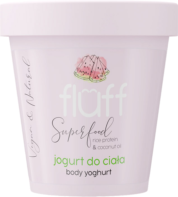 Йогурт для тіла Fluff Body Yoghurt Соковитий кавун 180 мл (5902539711059) - зображення 1