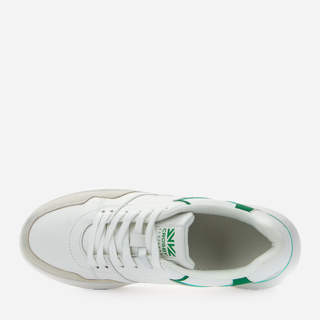 Sneakersy damskie Crosby 438127/03-01E 38 25.2 cm Biały/Zielony (4255679910419) - obraz 5