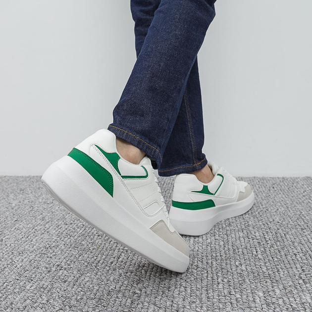Sneakersy damskie Crosby 438127/03-01E 39 25.9 cm Biały/Zielony (4255679910426) - obraz 6