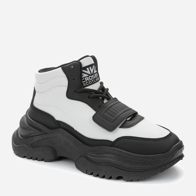 Жіночі зимові черевики високі Crosby 438233/01-03E 36 23.7 см Чорний/Білий (4255679906474) - зображення 2