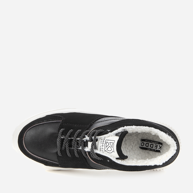 Zimowe sneakersy damskie na platformie Keddo 838117/10-03E 39 25.8 cm Czarne (4255679913298) - obraz 4