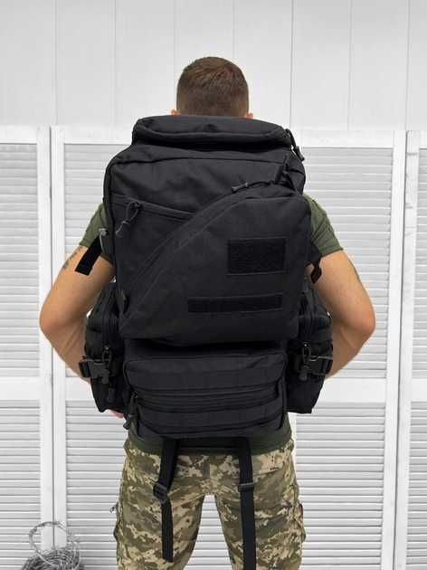 Рюкзак тактичний Assault Backpack Black 45л - зображення 2