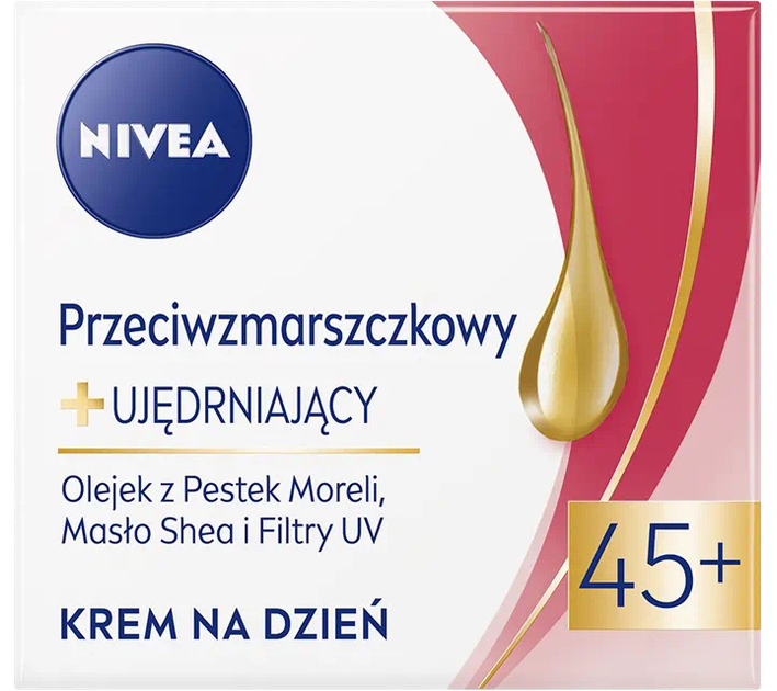 Крем для обличчя Nivea проти зморшок і зміцнення SPF15 45+ 50 мл (5900017059037) - зображення 1