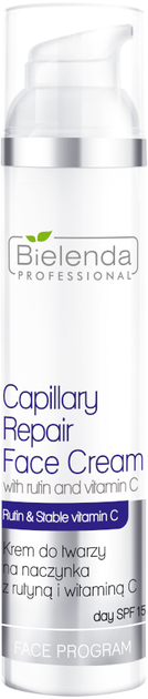 Krem do twarzy Bielenda Capillary Repair Face Cream z rutyną i witaminą C SPF15 100 ml (5904879005577) - obraz 1