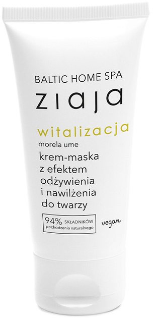 Крем-маска для обличчя Ziaja Baltic Home Spa Vitality з живильним і зволожуючим ефектом 50 мл (5901887053125) - зображення 1