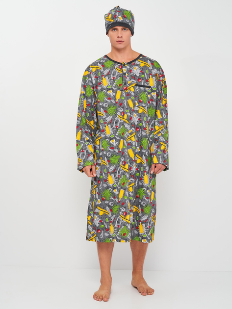 Пижамная рубашка мужская хлопковая Cornette 110-21/05 M Разноцветная ...