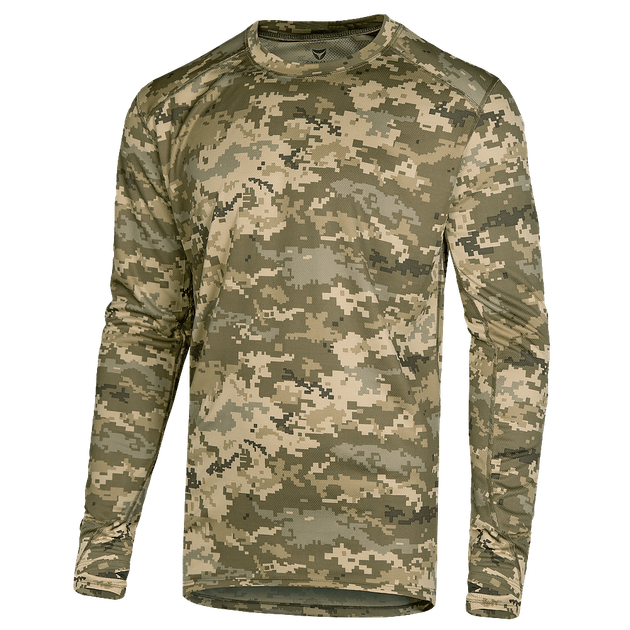 Лонгслів чоловічий тактичний еластичний футболка з довгим рукавом для силових структур Піксель (7249), L (OPT-9561) - зображення 1