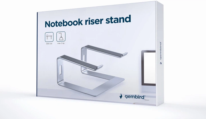 Підставка для ноутбука Gembird NBS-D1-01 Silver - зображення 10