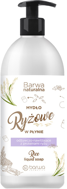 Mydło Barwa Naturalna ryżowe w płynie odżywcze 500 ml (5902305001063) - obraz 1