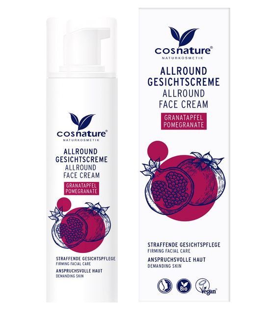 Krem do twarzy Cosnature Allround Face Cream naturalny kompleksowy z owocem granatu 50 ml (4260370437226) - obraz 1