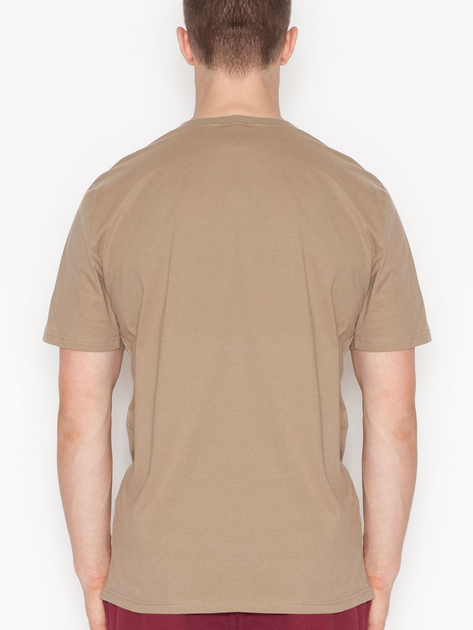 T-shirt męski bawełniany Visent V001 L Beżowy (5902249100020) - obraz 2