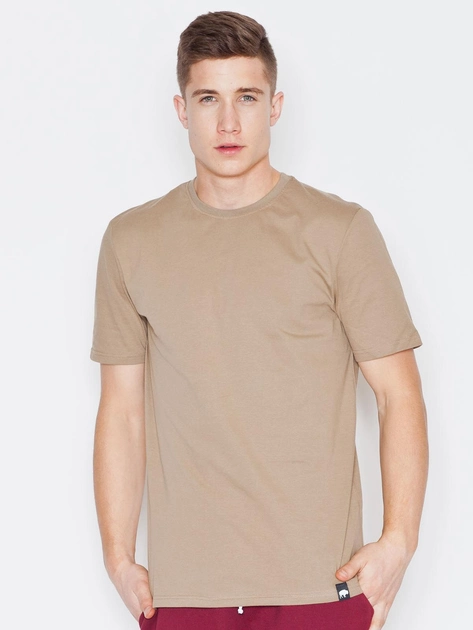 T-shirt męski bawełniany Visent V001 XL Beżowy (5902249100037) - obraz 1