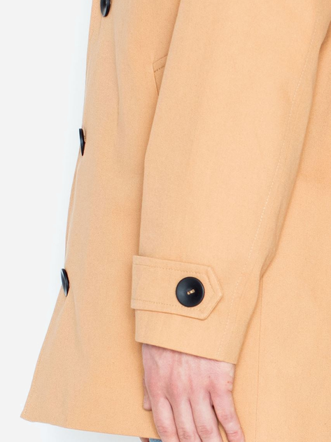 Płaszcz męski krótki Visent V028 S Beżowy (5902249104608) - obraz 5