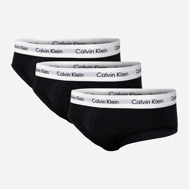 Набір трусів брифів чоловічих Calvin Klein Underwear 0000U2661G-001 M 3 шт Чорний (5051145283327) - зображення 1