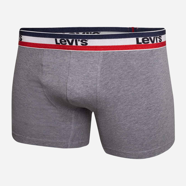 Zestaw majtek męskich typu bokserki Levi's 100002870-004 M 3 szt Czarny/Szary (8720245095594) - obraz 4